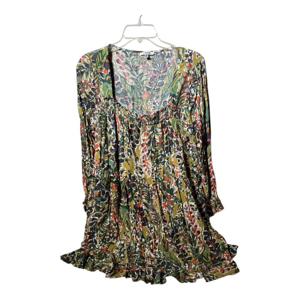 Jodifl - Abstract floral tiered loose Dress Size m